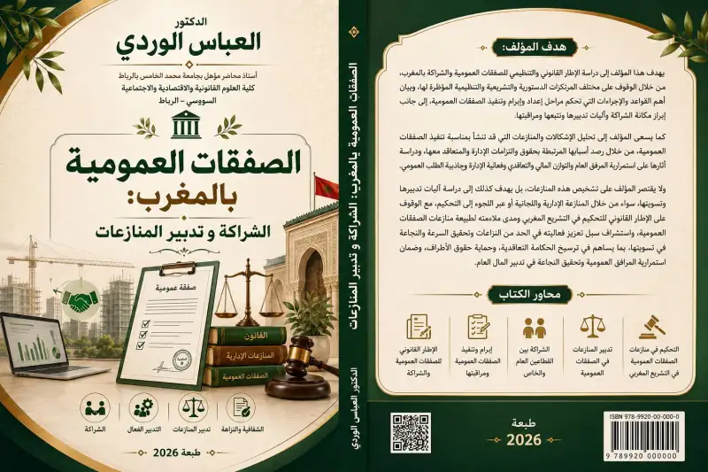 الصفقات العمومية بالمغرب الشراكة وتدبير المنازعات